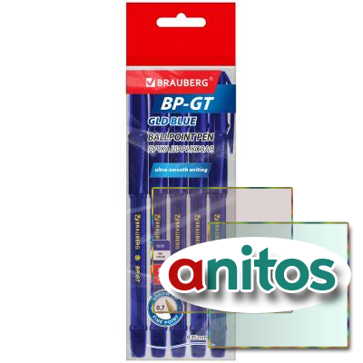   BRAUBERG BP-GT GLD BLUE,  5 , ,   0,7 ,   0,35 , 144511