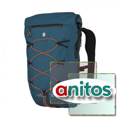 Рюкзак Victorinox Altmont Active L.W. Rolltop Backpack, бирюзовый, 30x19x46 см, 20 л