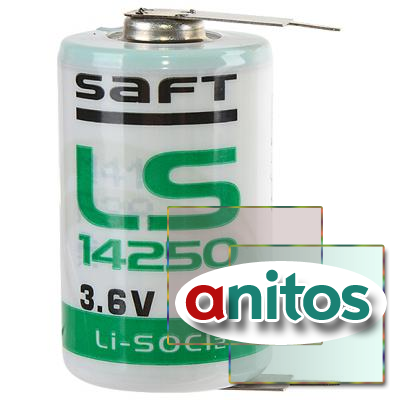Промышленный литиевый спецэлемент SAFT LS 14250 2PF 1/2AA