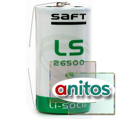 Промышленный литиевый спецэлемент SAFT LS 26500 CNR C с лепестковыми выводами