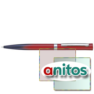 Шариковая ручка Pierre Cardin ACTUEL,  цвет - двухтоновый:красный/черный. Упаковка P-1