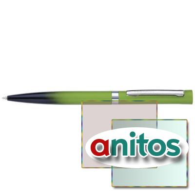 Шариковая ручка Pierre Cardin ACTUEL,  цвет - двухтоновый:зеленый/черный. Упаковка P-1