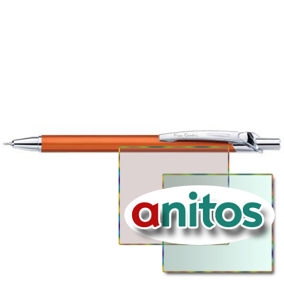 Шариковая ручка Pierre Cardin Actuel, цвет - оранжевый. Упаковка Р-1