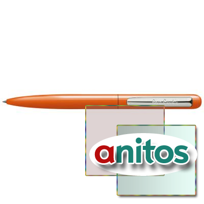 Шариковая ручка Pierre Cardin TECHNO. Корпус - алюминий, клип - металл. Цвет - оранж. Упаковка Е-3