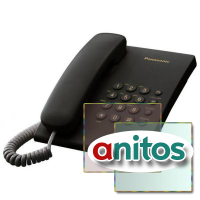 Телефон Panasonic KX-TS2350RUB чёрный