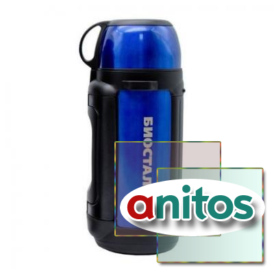 Термос универсальный (для еды и напитков) Biostal Авто (1,7 литра), синий