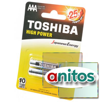 ��������� ������������ ��� TOSHIBA HIGH POWER LR03GCP BP-2 LR03 BL2