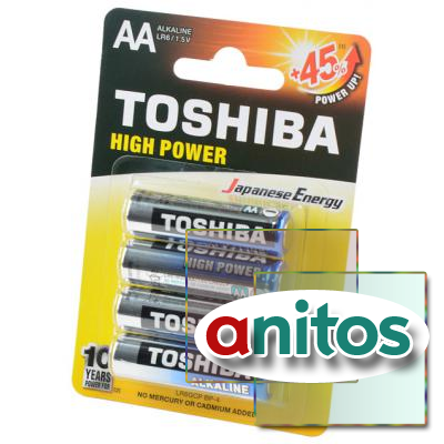 ��������� ����������� �� TOSHIBA HIGH POWER LR6GCP BP-4 LR6 BL4