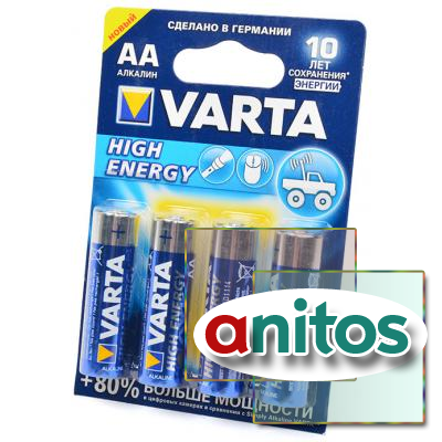 ��������� ����������� �� VARTA HIGH ENERGY 4906 LR6 BL4