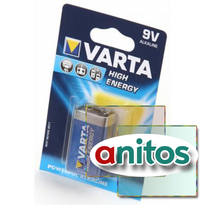 ��������� ����� �05 VARTA HIGH ENERGY 4922 6LR61 BL1