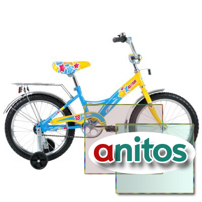Велосипед ALTAIR CITY GIRL 18 (18" 1 ск.) 2015-2016 желтый/синий