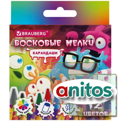   BRAUBERG CUTE MONSTERS, 12 , 273238