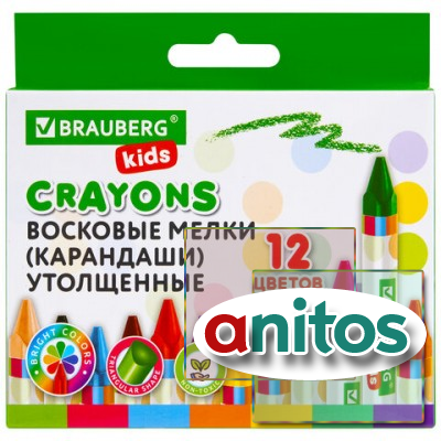 �������� ����� ����������� ���������� BRAUBERG KIDS, ����� 12 ������, 271695