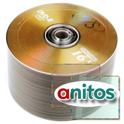 Компакт диск DVD записываемый VS DVD-R 4.7 GB 16x Bulk/50