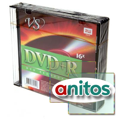 Компакт диск DVD записываемый VS DVD+R 4.7 GB 16x SL/5