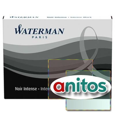 Waterman Чернила (картридж), черный, 8 шт в упаковке
