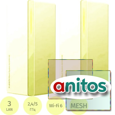 Wi-Fi mesh ������� Xiaomi Mesh System AX3000�NE (DVB4464GL) 2��/��