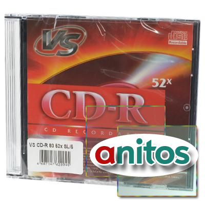 Записываемый компакт-диск VS CD-R 80 52x SL/5