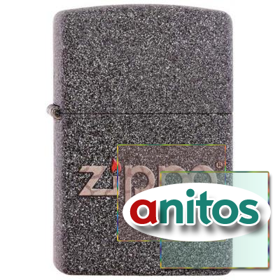 Зажигалка ZIPPO Classic с покрытием Iron Stone™, латунь/сталь, серая, матовая, 36x12x56 мм