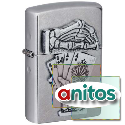  ZIPPO Dead Mans Hand   Street Chrome, /, , 38x13x57 
