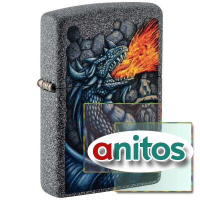  ZIPPO Fiery Dragon   Iron Stone, /, , , 38x13x57 