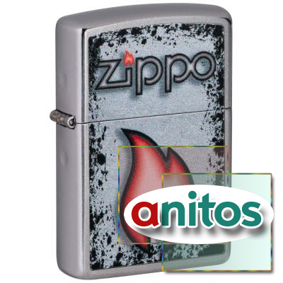  ZIPPO Flame Design   Street Chrome, /, , 38x13x57 