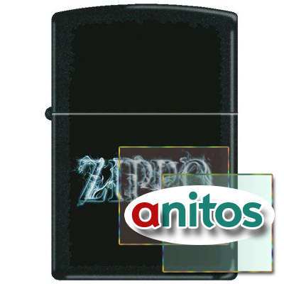 Зажигалка ZIPPO с покрытием Black Matte, латунь/сталь, чёрная, матовая, 36x12x56 мм