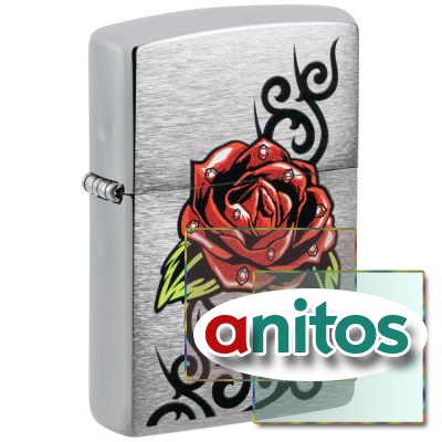  ZIPPO   Brushed Chrome, /, , 38x13x57 