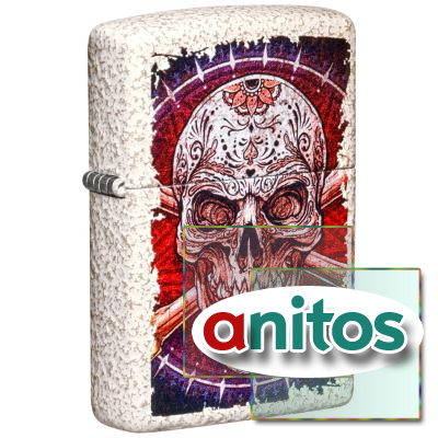  ZIPPO Skull Design   Mercury Glass, /, , 38x13x57 