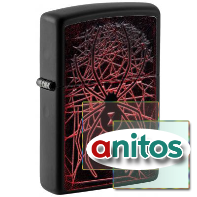  ZIPPO Spider Design   Black Matte, /, , , 38x13x57 