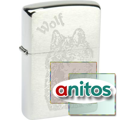 ZIPPO Wolf,   Brushed Chrome, /, , , 36x12x56 