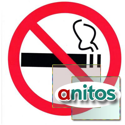 Знаки Знак безопасности Запрещается курить (пластик,200х200) приказ 214