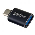 Perfeo adapter USB на Type-C c OTG, 3.0 (PF-VI-O009 Black) чёрный