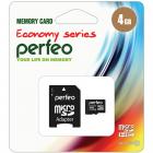 Perfeo microSD 4GB High-Capacity (Class 10) economy series