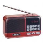 Perfeo радиоприемник цифровой ASPEN FM+ 87.5-108МГц/ MP3/ питание USB или 18650/ красный (i20))