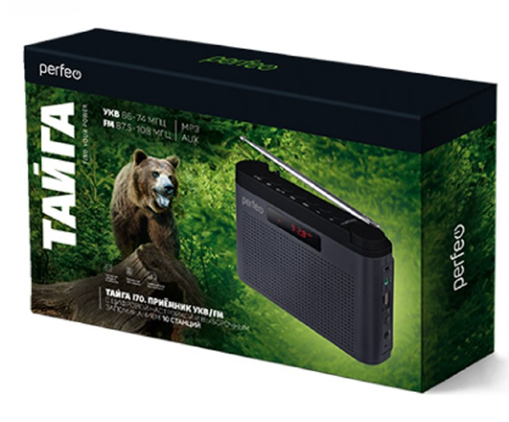 Perfeo    FM+ 66-108/ MP3/  ,USB/  (I70BK)