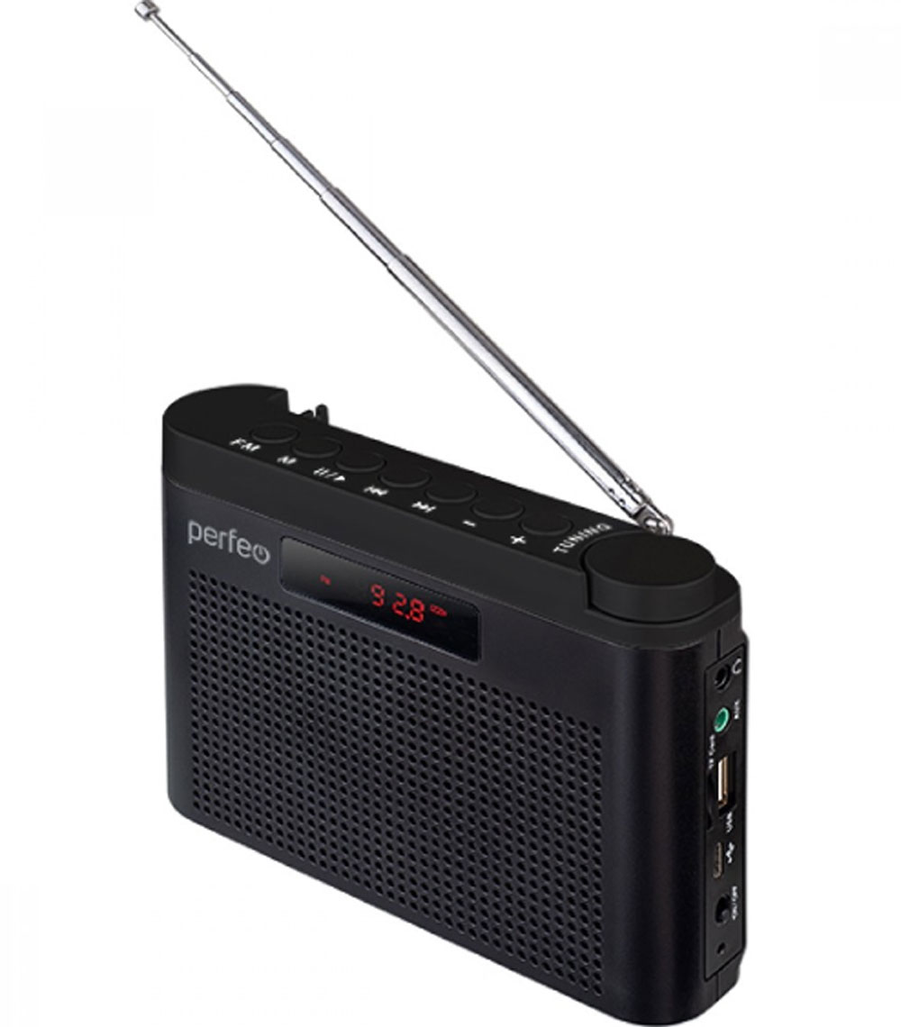 Perfeo    FM+ 66-108/ MP3/  ,USB/  (I70BK)