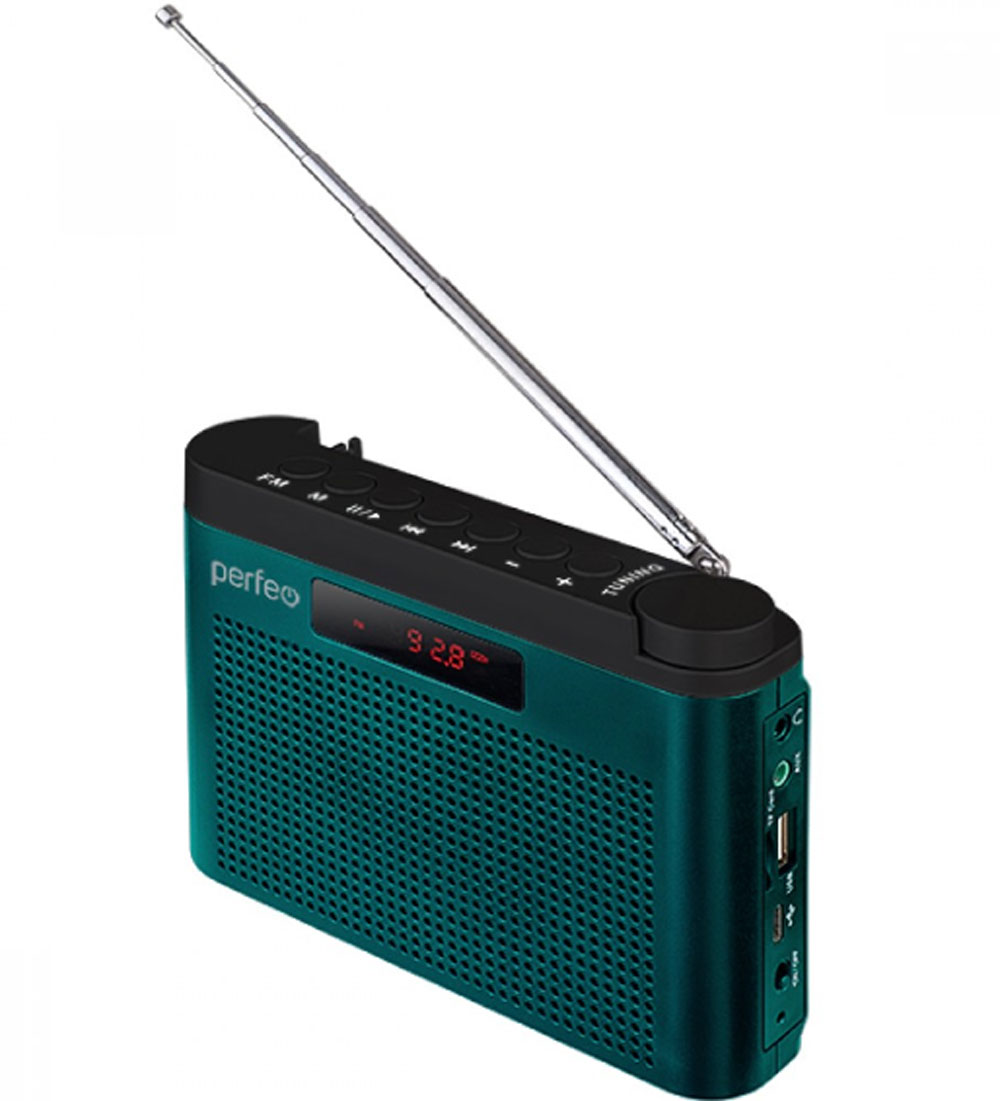Perfeo ������������� �������� ����� FM+ 66-108���/ MP3/ ���������� �����,USB/������� ����� (I70BL)