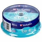 VERBATIM CD-R 80 52x DL CB/25
