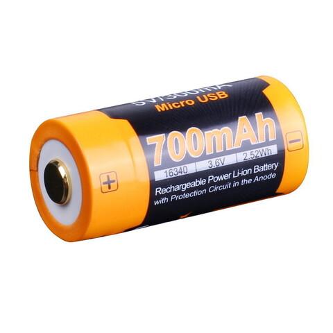  16340 Fenix 700 UP mAh Li-ion   USB