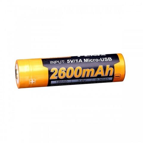  18650 Fenix ARB-L18 2600U mAh    USB*, 