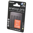  Panasonic eneloop pro BK-4HCDE/4CP+case 930 AAA +  BL4