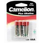 батарейка Camelion LR03/4BL  Plus Alkaline