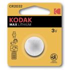 батарейка дисковая литиевая KODAK CR2032/2BL MAX Lithium
