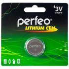 Батарейка дисковая литиевая Perfeo CR2016/1BL Lithium Cell