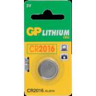 Батарейка литиевая GP CR2016/1BL