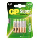 Батарейки Батарейки GP Super AAA/LR03/24A алкалин., бл/4