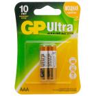 Батарейки Батарейки GP Ultra AAA/LR03/24AU алкалин. бл/2