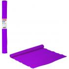 Цветная бумага крепированная плотная, растяжение до 45%, 32 г/м2, BRAUBERG, рулон, фиолетовая, 50х250 см, 126533