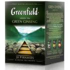 Чай Greenfield Green Ginseng зеленый фольгир. 20пак/уп